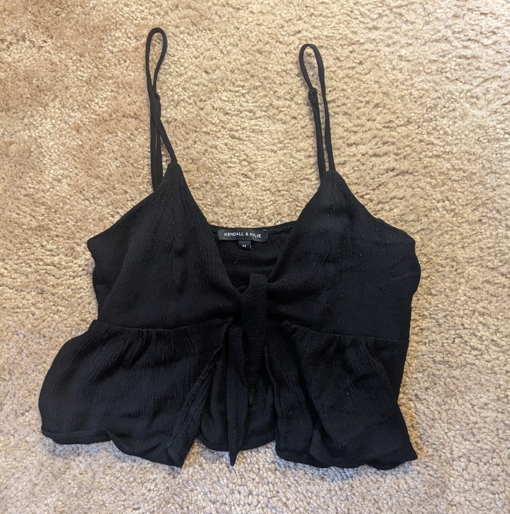 Kendall & Kylie Black Women's Top